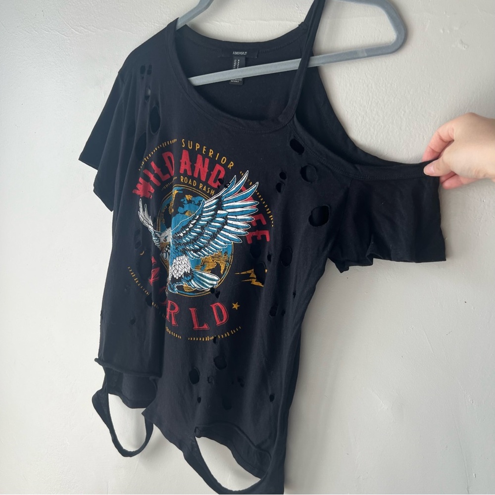 Forever 21 Distressed Top - Picture 6 of 6